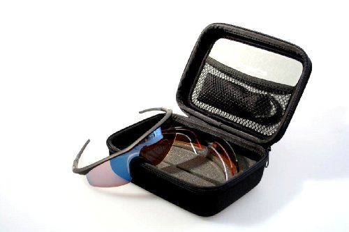 7. Madison Black D Arcs - 4 Lens and Case Cycling Glasses Set